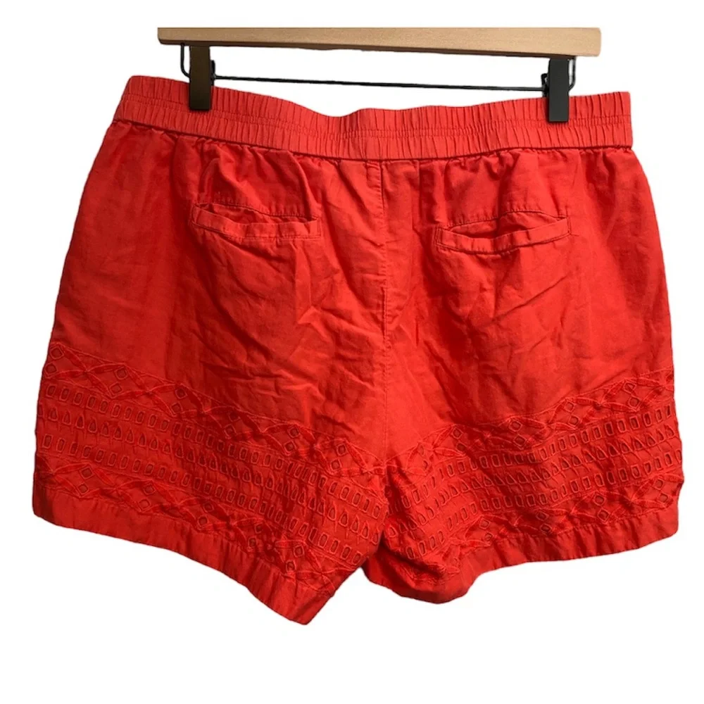 J. Crew | Coral Eyelet Cotton Shorts | M